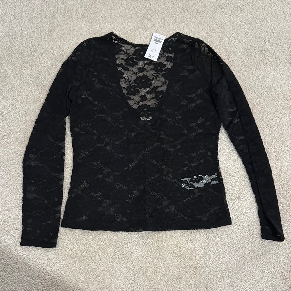 Black Lace Top